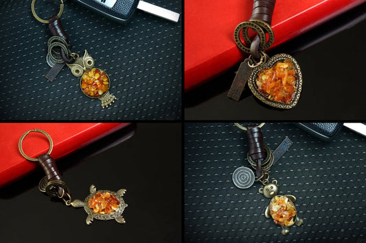 AuPra Amber Keyrings