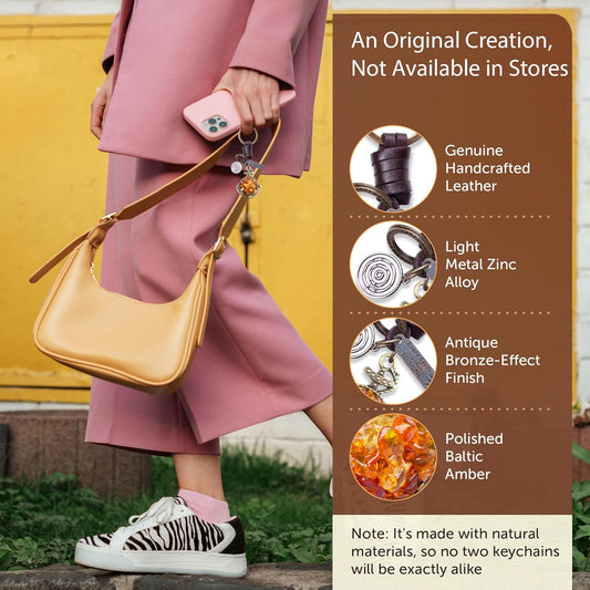 Hanmade-leather-keychain