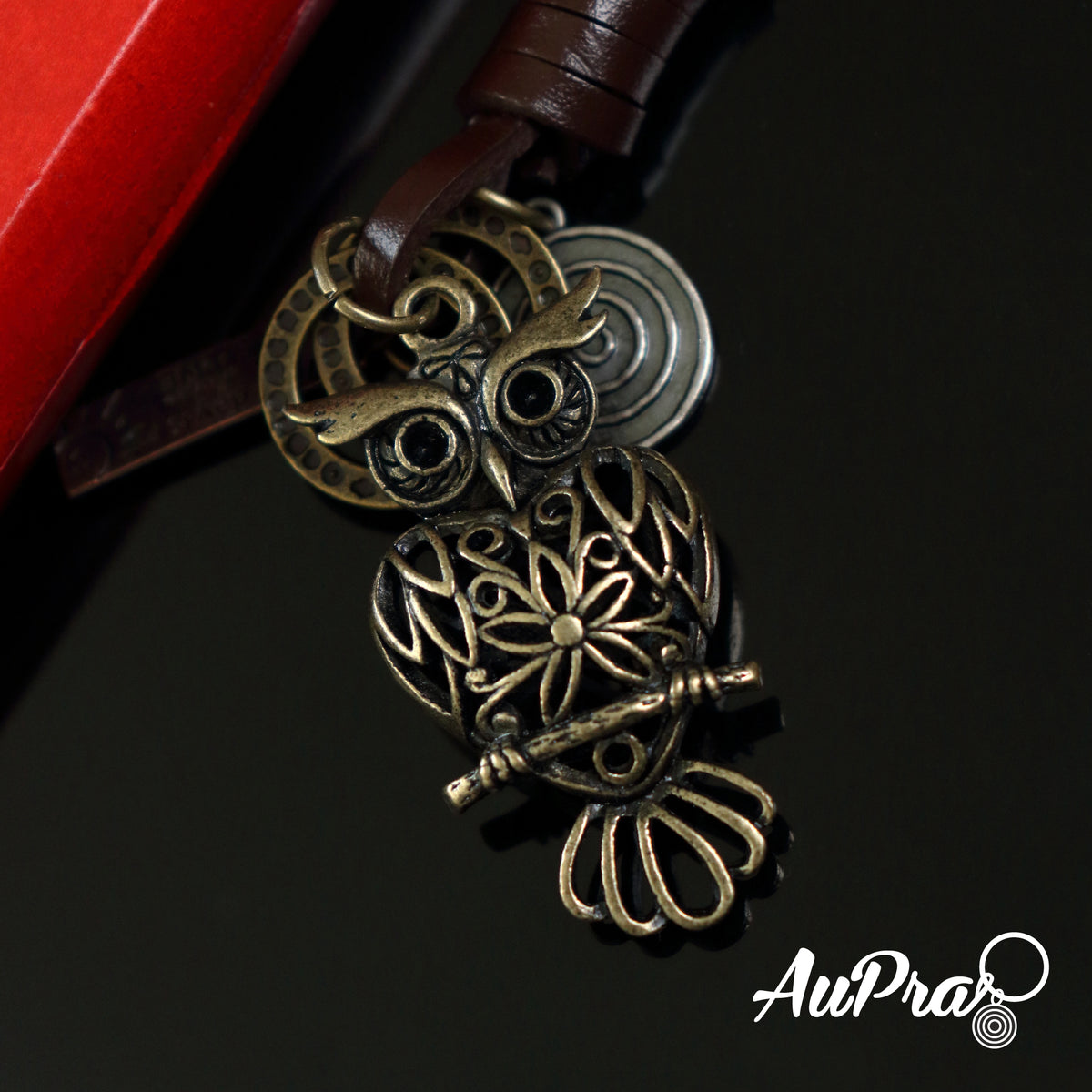 AuPra 3D Night Owl Keyring – Mystical Gift Charm
