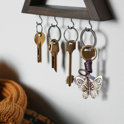 AuPra Gold Butterfly Keyring – Women’s Charm Gift
