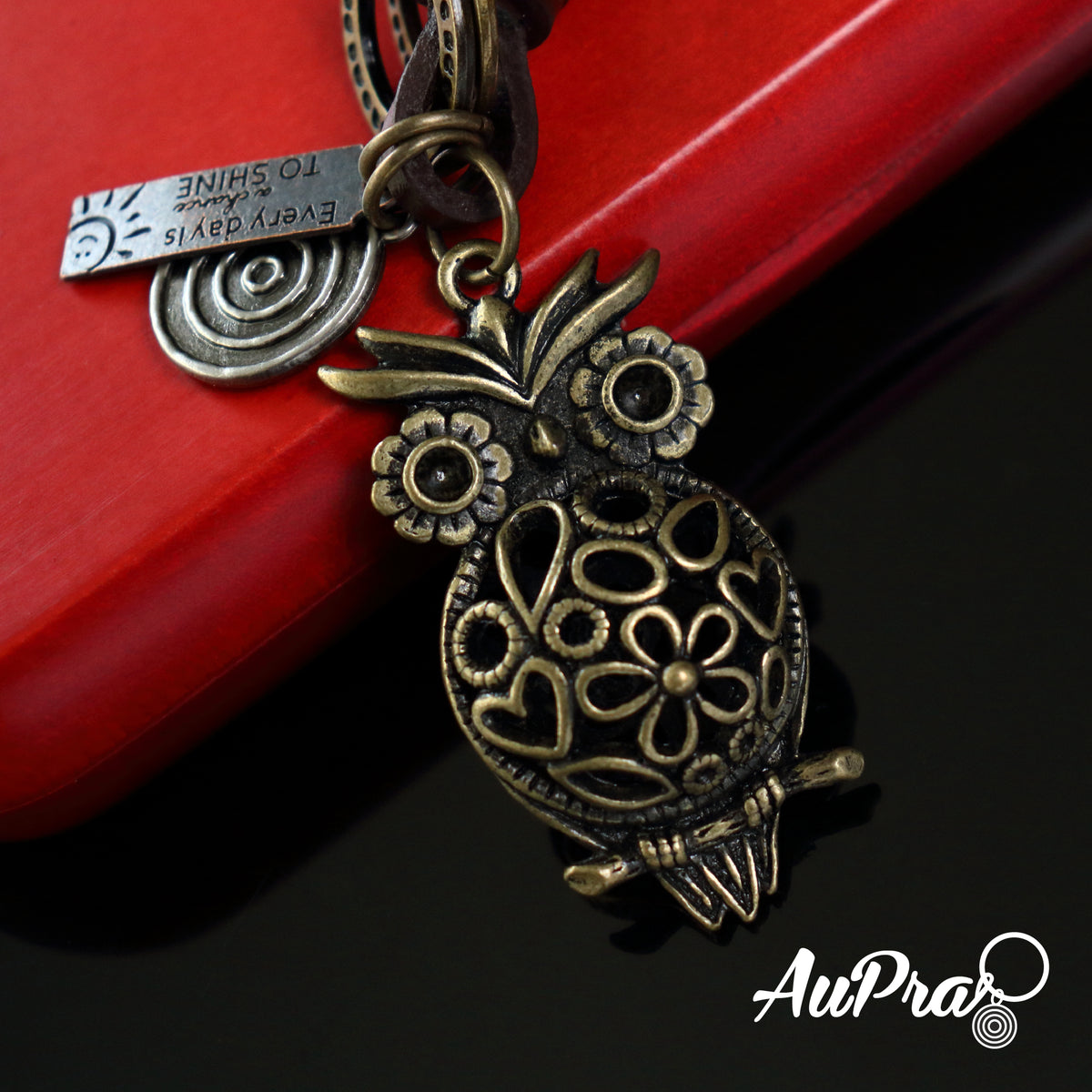 AuPra 3D Owl Keyring – Meaningful Gift Charm
