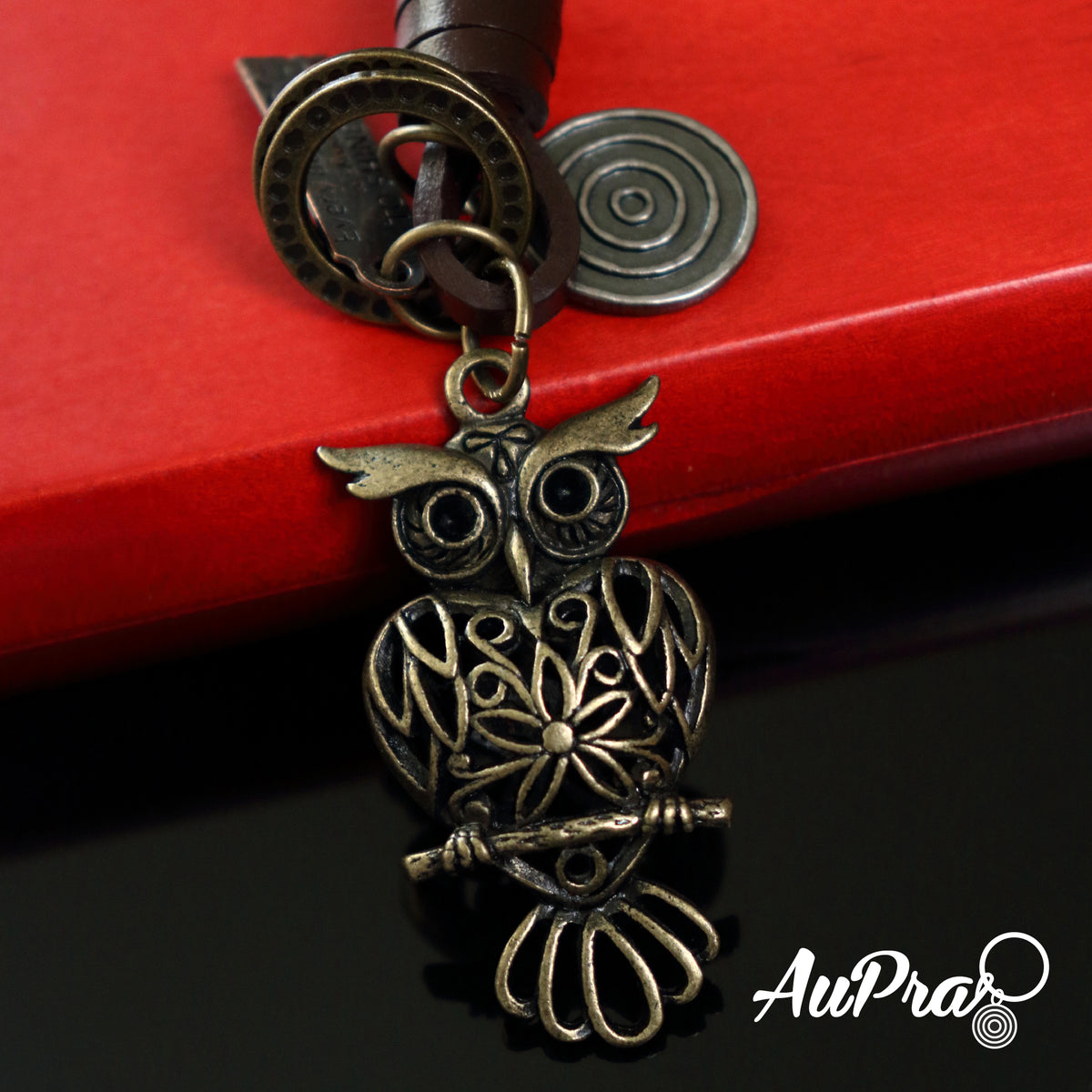 AuPra 3D Night Owl Keyring – Mystical Gift Charm