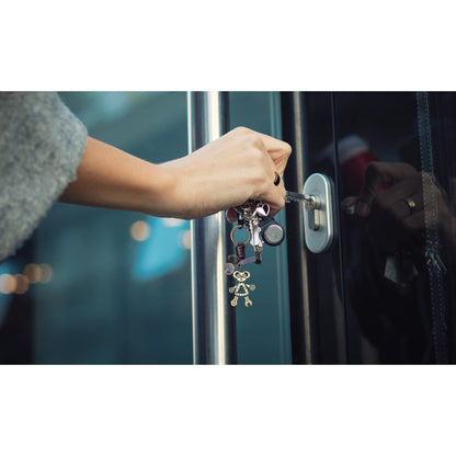 Robot Keychain Charm – Handmade Vintage Leather – Funny Gift Keyring-AuPra