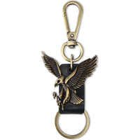 Eagle Keychain Charm – Handmade Vintage Leather – Bird Gift Keyring-AuPra