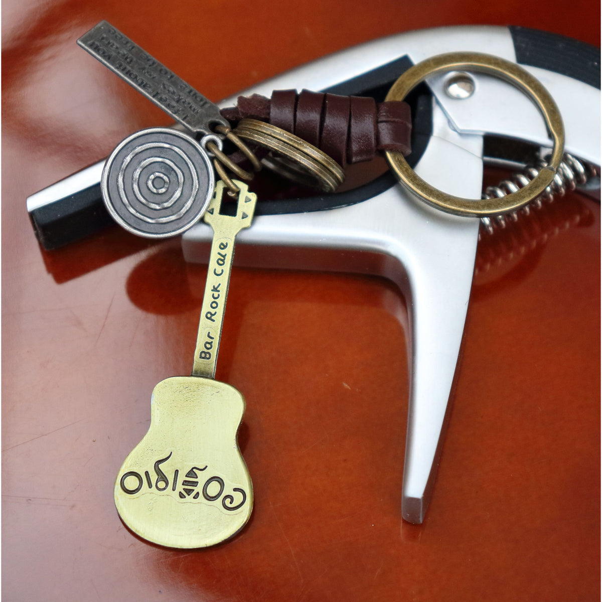 AuPra Guitar Keyring – Music Lover Gift