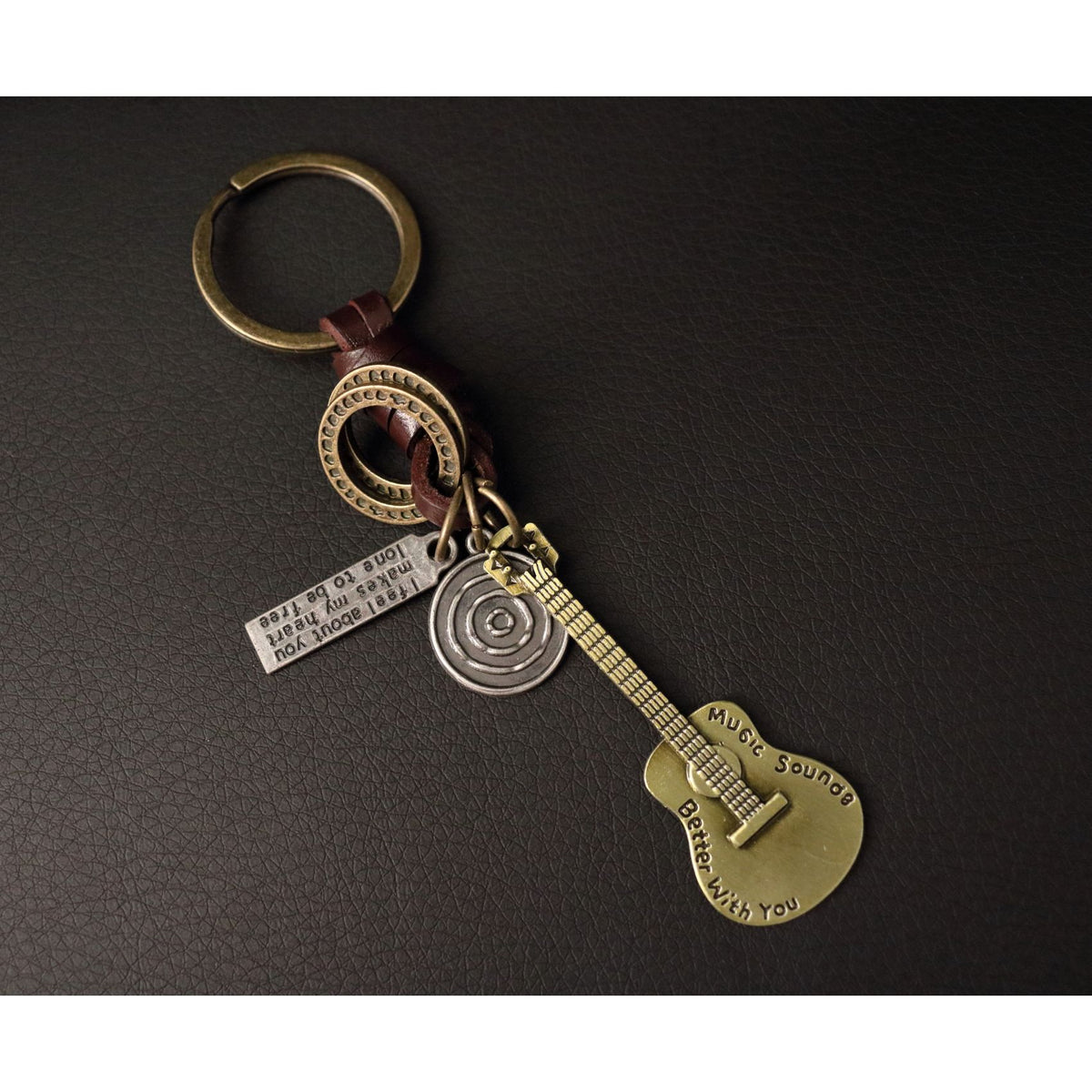 AuPra Guitar Keyring – Music Lover Gift
