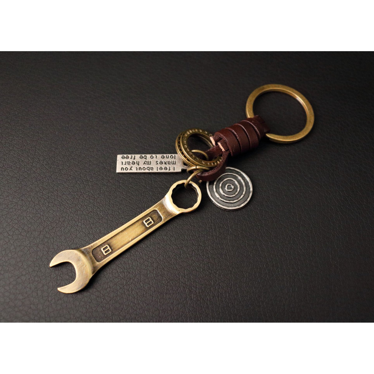AuPra Spanner Keyring – Mechanic Gift Charm