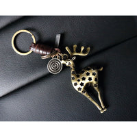 AuPra 3D Deer Keyring – Woodland Animal Gift