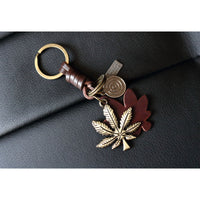 AuPra Weed Leaf Keyring – Reggae Gift