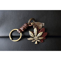 AuPra Weed Leaf Keyring – Reggae Gift