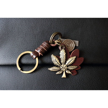 AuPra Weed Leaf Keyring – Reggae Gift