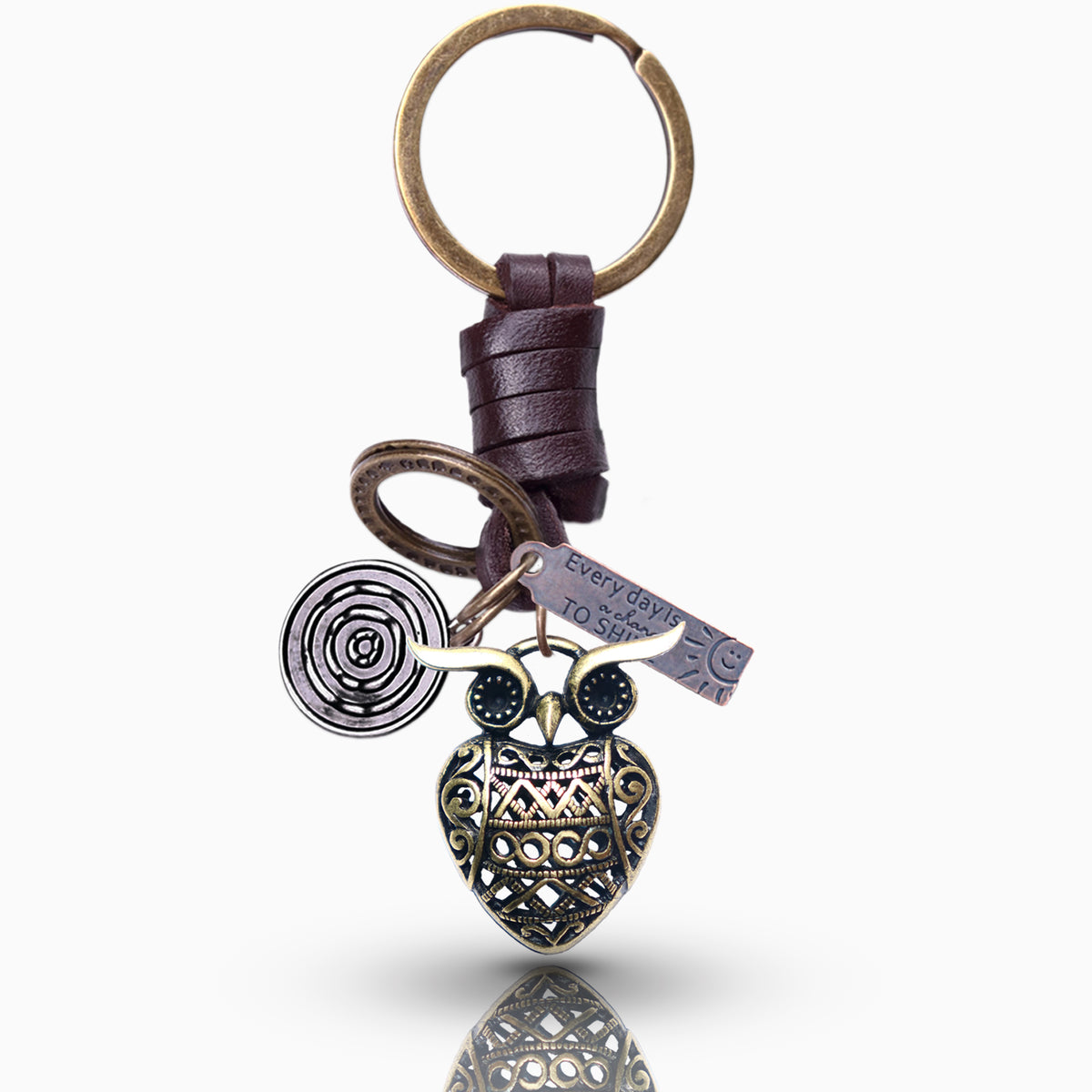 AuPra 3D Owl Keyring – Cute Gift Charm