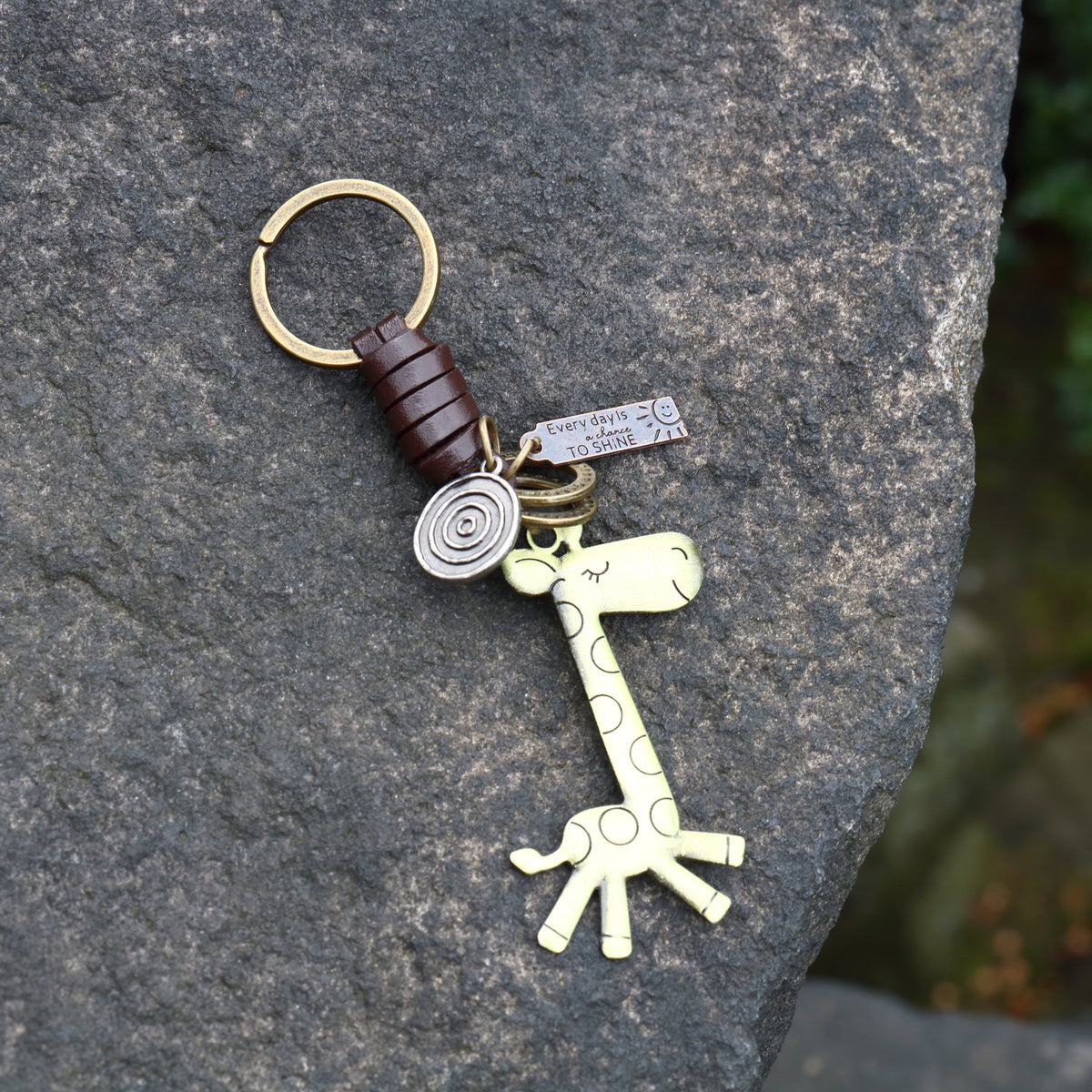 AuPra Giraffe Keyring – Animal Lover Charm Gift