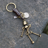 AuPra 3D Screw Robot Keyring – Bolt Charm Gift