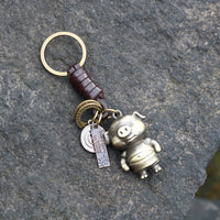 AuPra 3D Pig Keyring – Funny Lucky Pig Charm