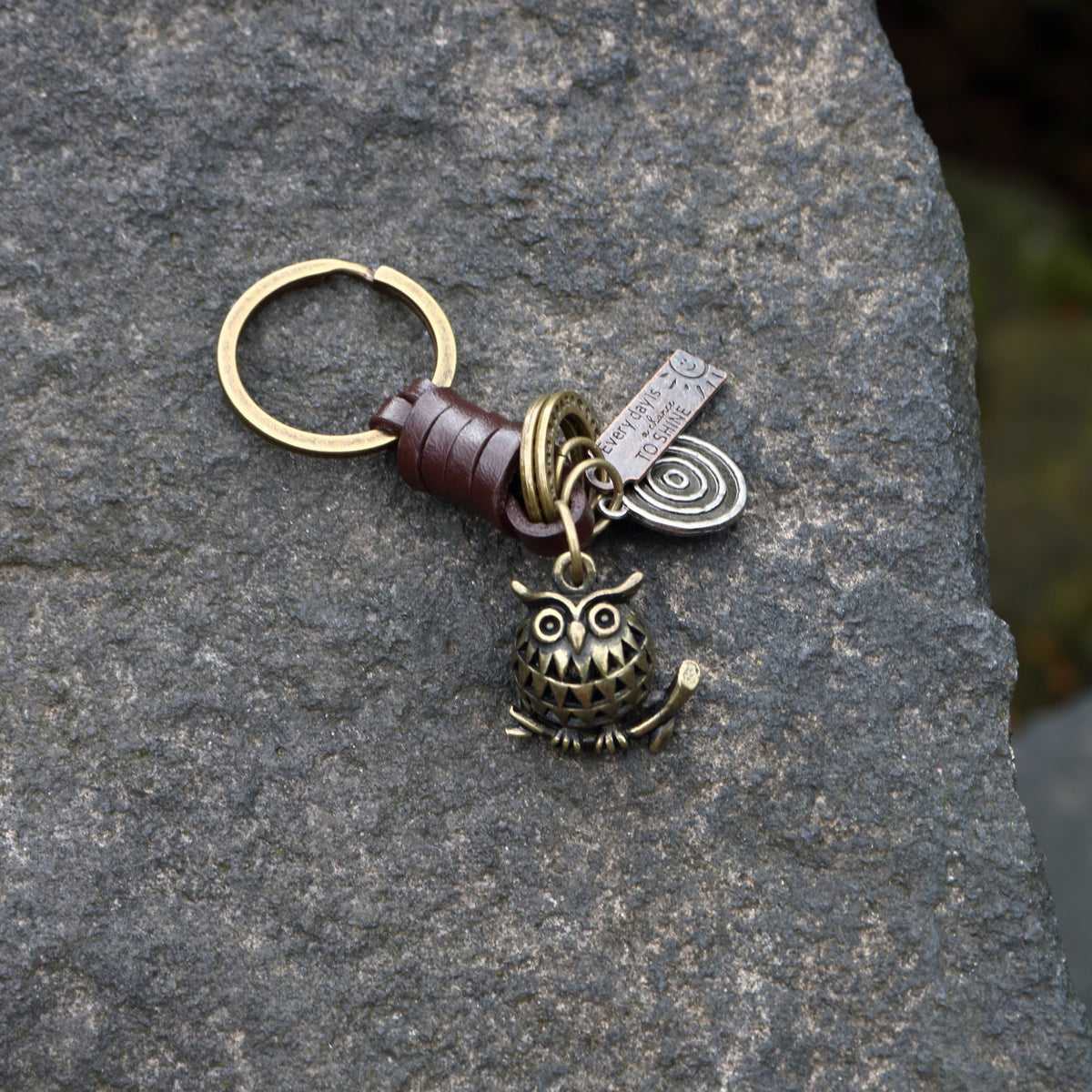 AuPra 3D Baby Owl Keyring – Cute Gift Charm