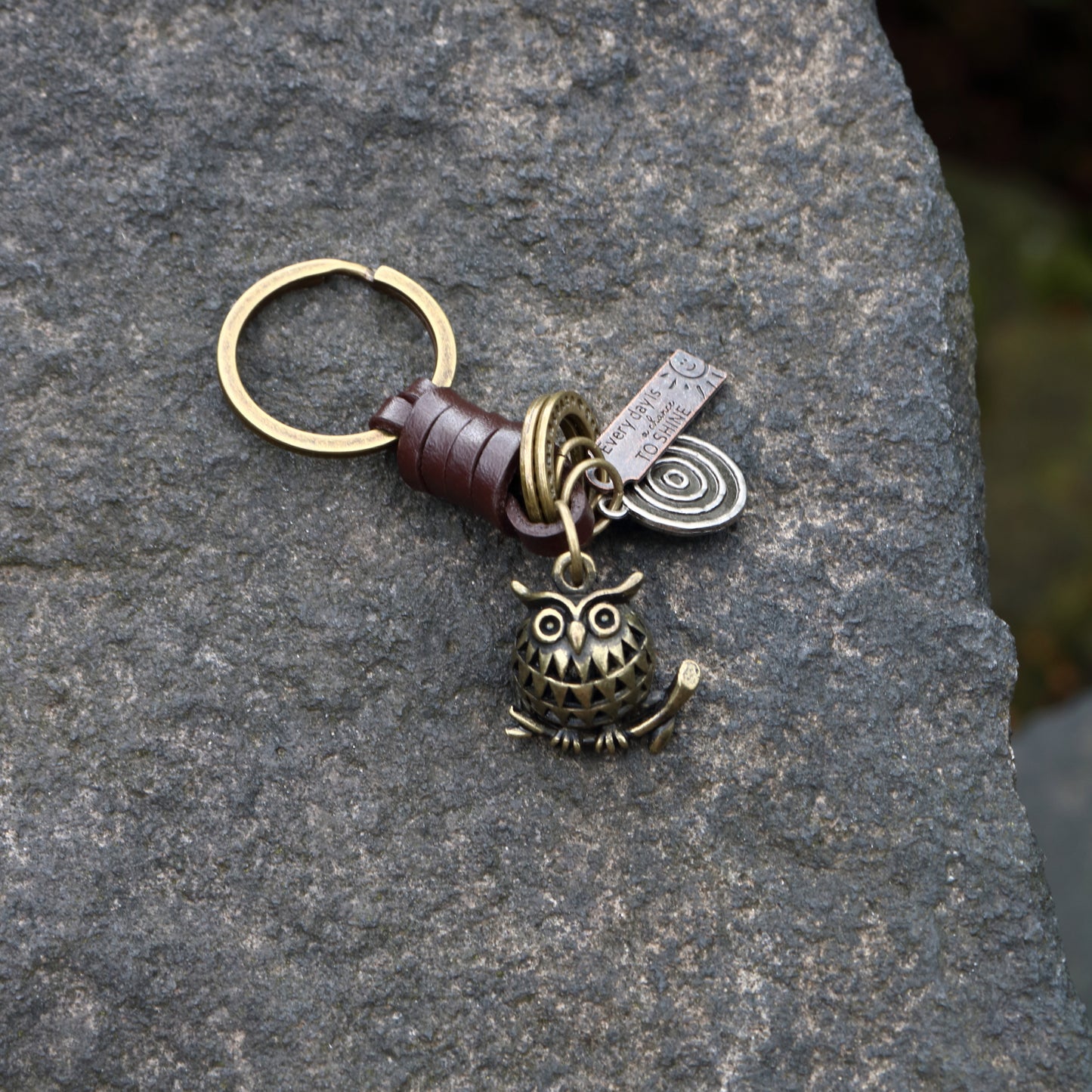 AuPra 3D Baby Owl Keyring – Cute Gift Charm