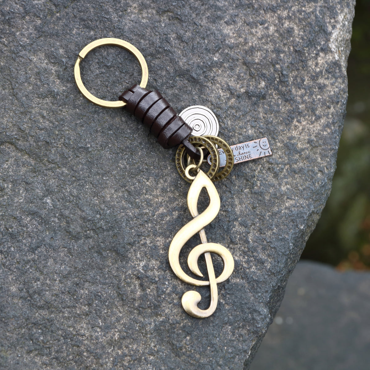 AuPra Treble Clef Keyring – Music Note Charm Gift
