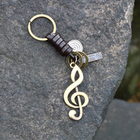 AuPra Treble Clef Keyring – Music Note Charm Gift