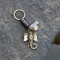 AuPra Elephant Head Keyring – Boho Spirit Charm
