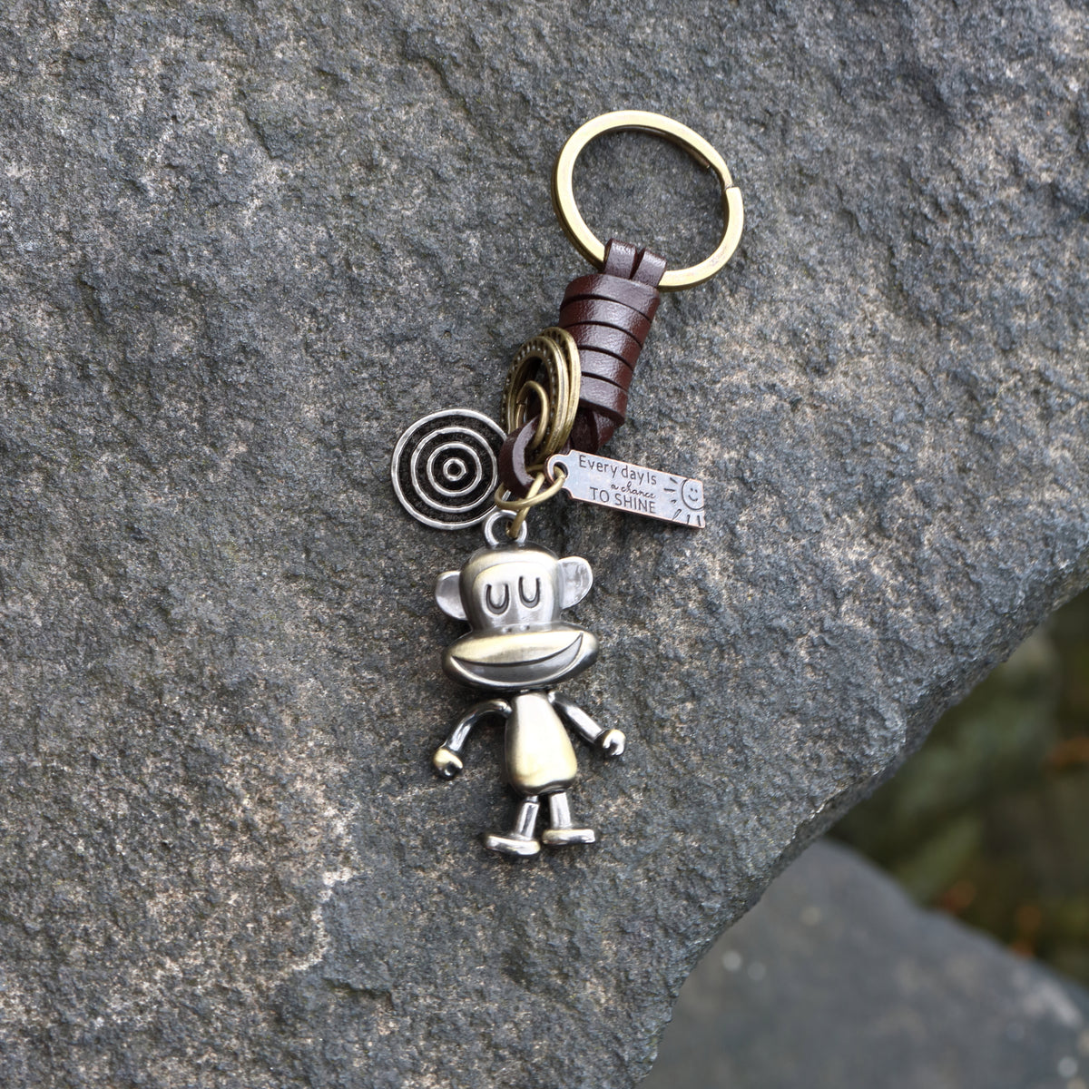 AuPra 3D Monkey Keyring – Funny Charm Gift
