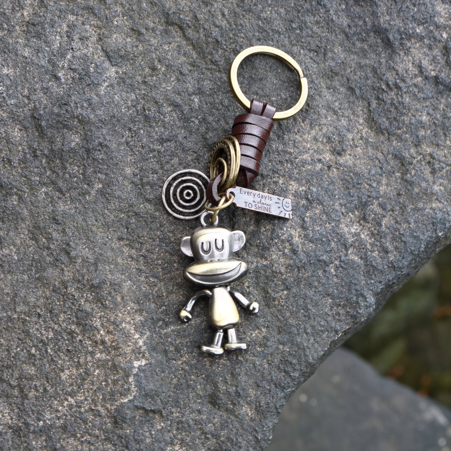 AuPra 3D Monkey Keyring – Funny Charm Gift
