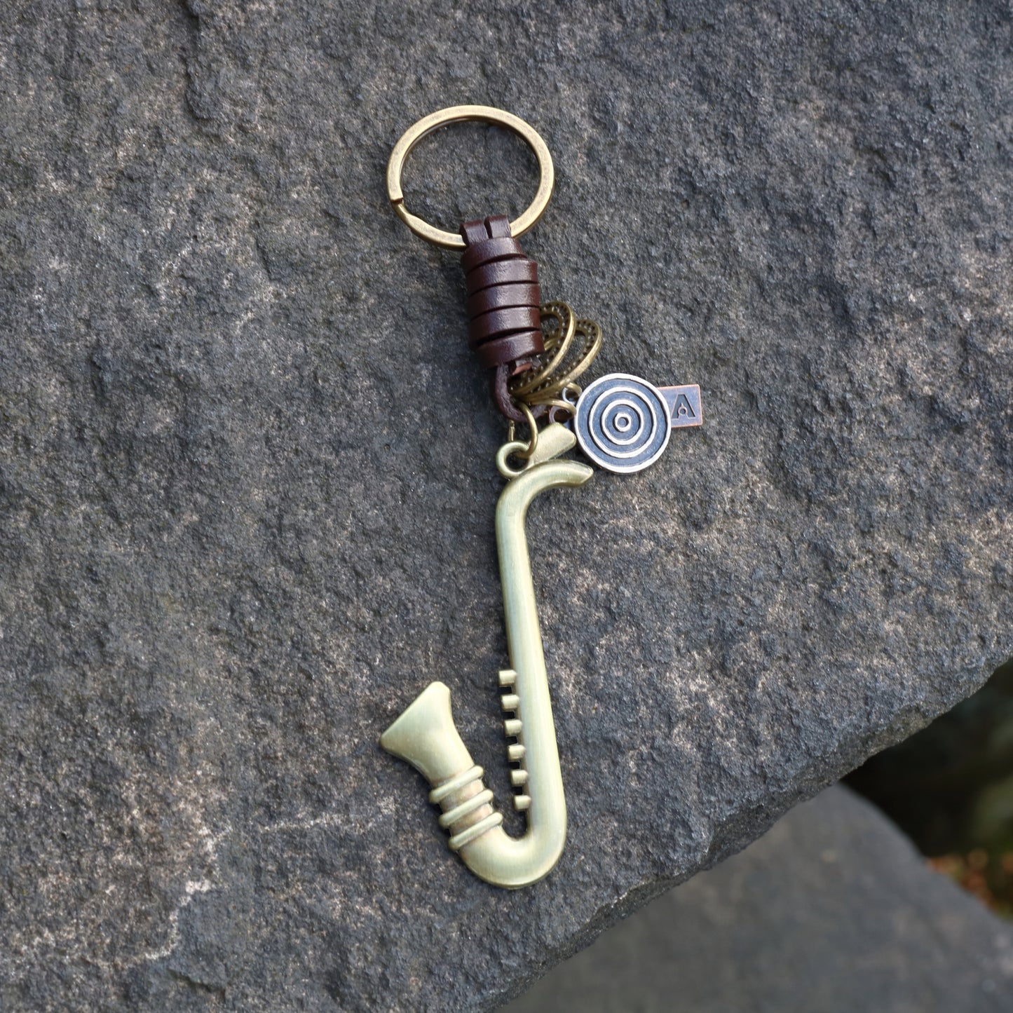 AuPra Saxophone Keyring – Musical Charm Gift