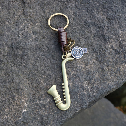 AuPra Saxophone Keyring – Musical Charm Gift