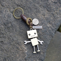 AuPra 3D Robot Keyring – Retro Charm Gift