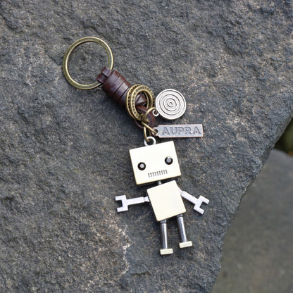 AuPra 3D Robot Keyring – Retro Charm Gift