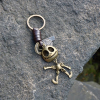 AuPra 3D Skull Keyring – Spooky Halloween Charm Gift