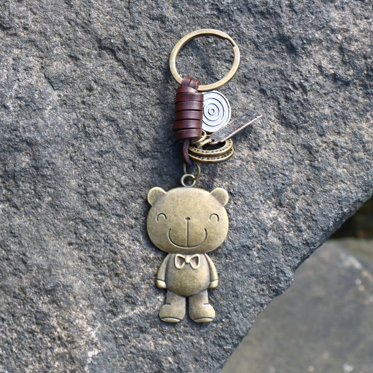 AuPra Teddy Bear Keyring – Vintage Charm Gift
