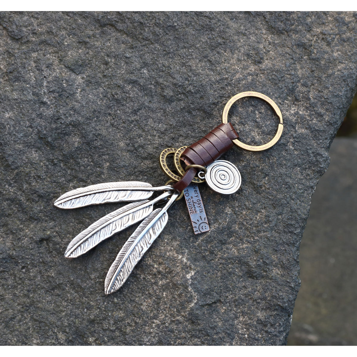 AuPra Feathers Keyring Gift – Boho Spirit Charm