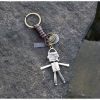 AuPra Singer Robot Keyring – 3D Music Charm Gift