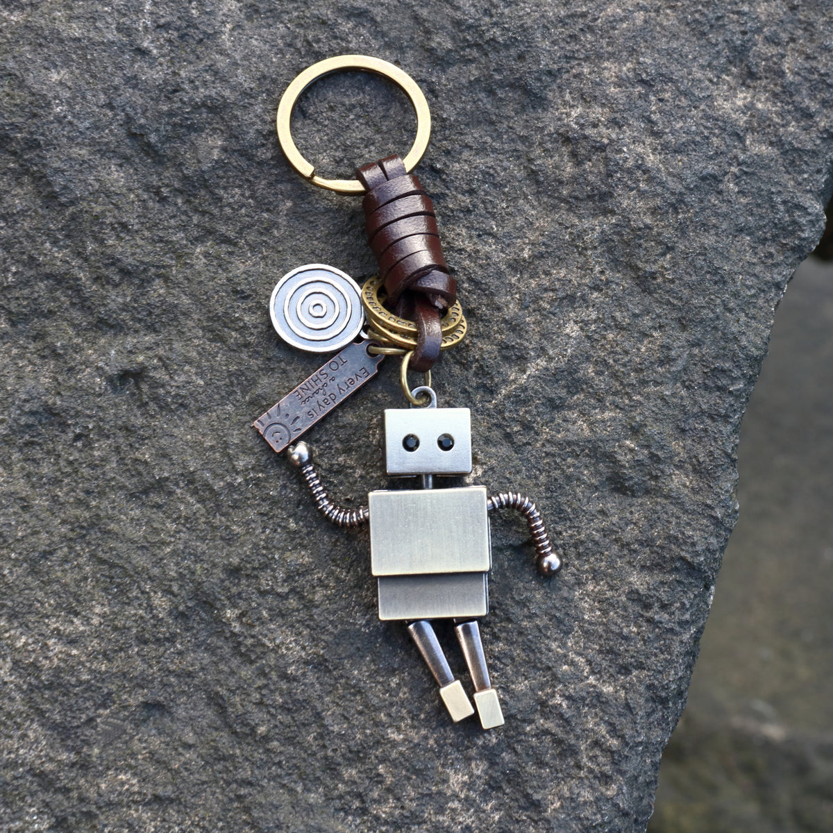 AuPra 3D Robot Keyring – Funny Charm Gift