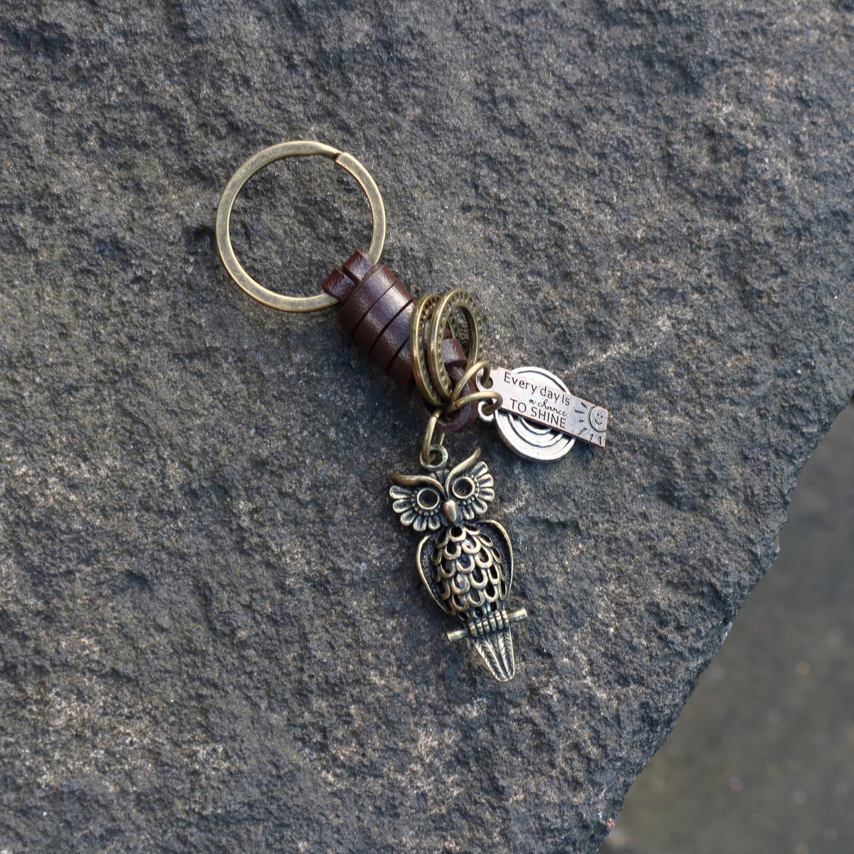 AuPra 3D Owl Keyring – Symbolic Gift Charm