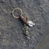 AuPra 3D Owl Keyring – Symbolic Gift Charm