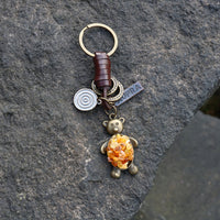 AuPra Amber Teddy Bear Keyring – Cute Love Gift