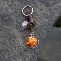 AuPra Amber Anchor Keyring – Nautical Sailor Gift