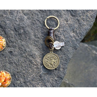 AuPra Taurus Keyring – Amber Star Sign Gift