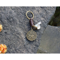 AuPra Leo Keyring – Amber Star Sign Gift