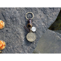 AuPra Libra Keyring – Amber Star Sign Gift