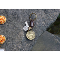 AuPra Pisces Keyring – Amber Star Sign Gift