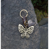 AuPra Gold Butterfly Keyring – Women’s Charm Gift