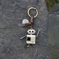 AuPra 3D Radio Robot Keyring – Retro Charm Gift