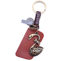 AuPra Swan Keyring – Elegant Bird Charm Gift