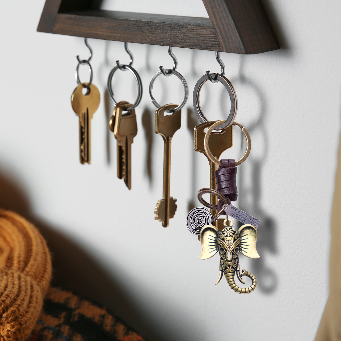 AuPra Elephant Head Keyring – Boho Spirit Charm