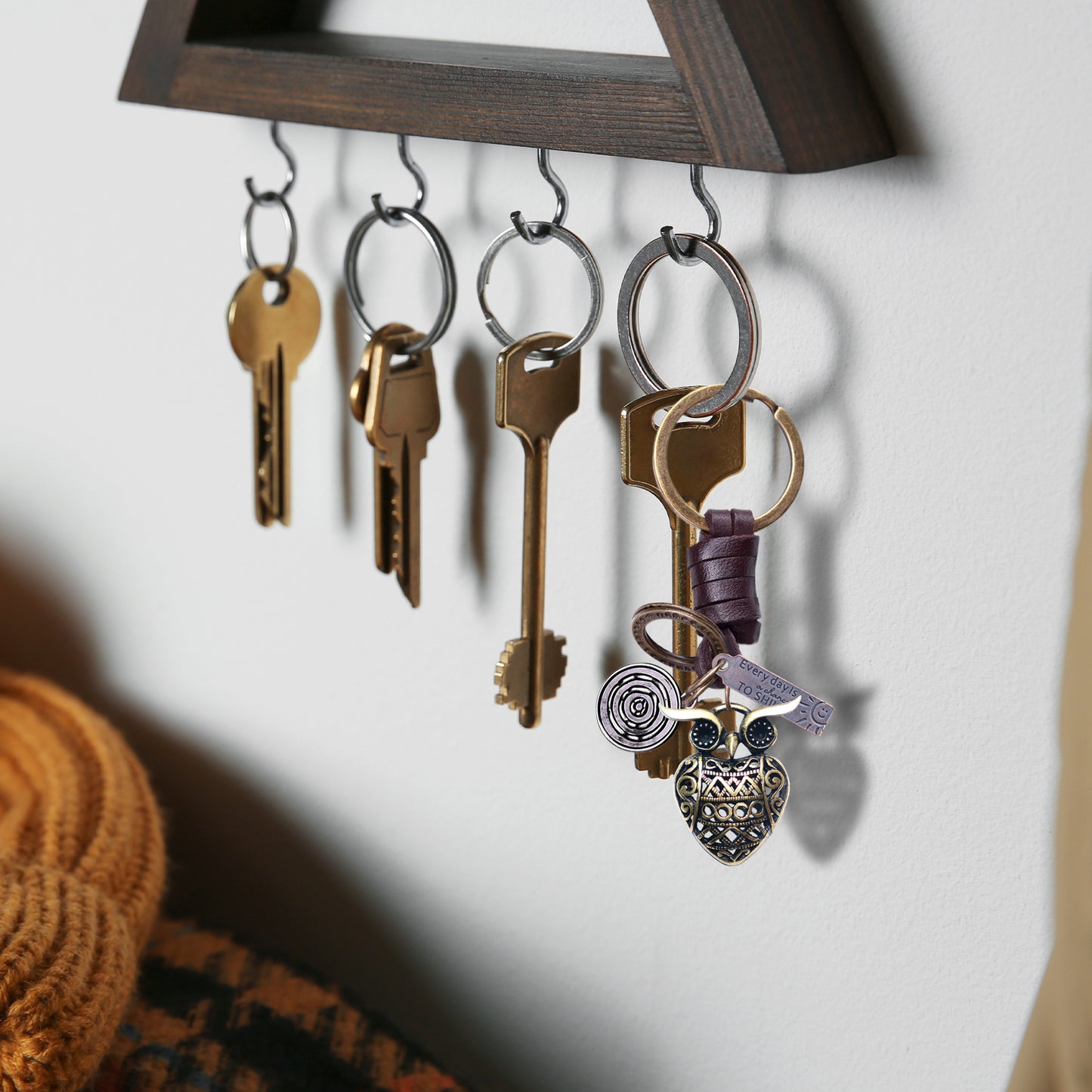 AuPra 3D Owl Keyring – Cute Gift Charm