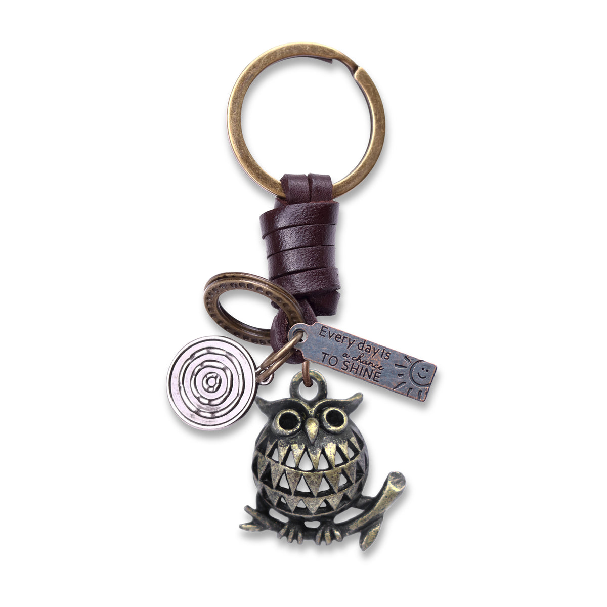 AuPra 3D Baby Owl Keyring – Cute Gift Charm