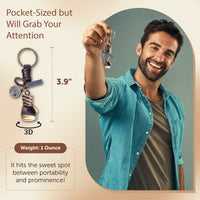 AuPra 3D Boxing Glove Keyring – Sport Gift for Men